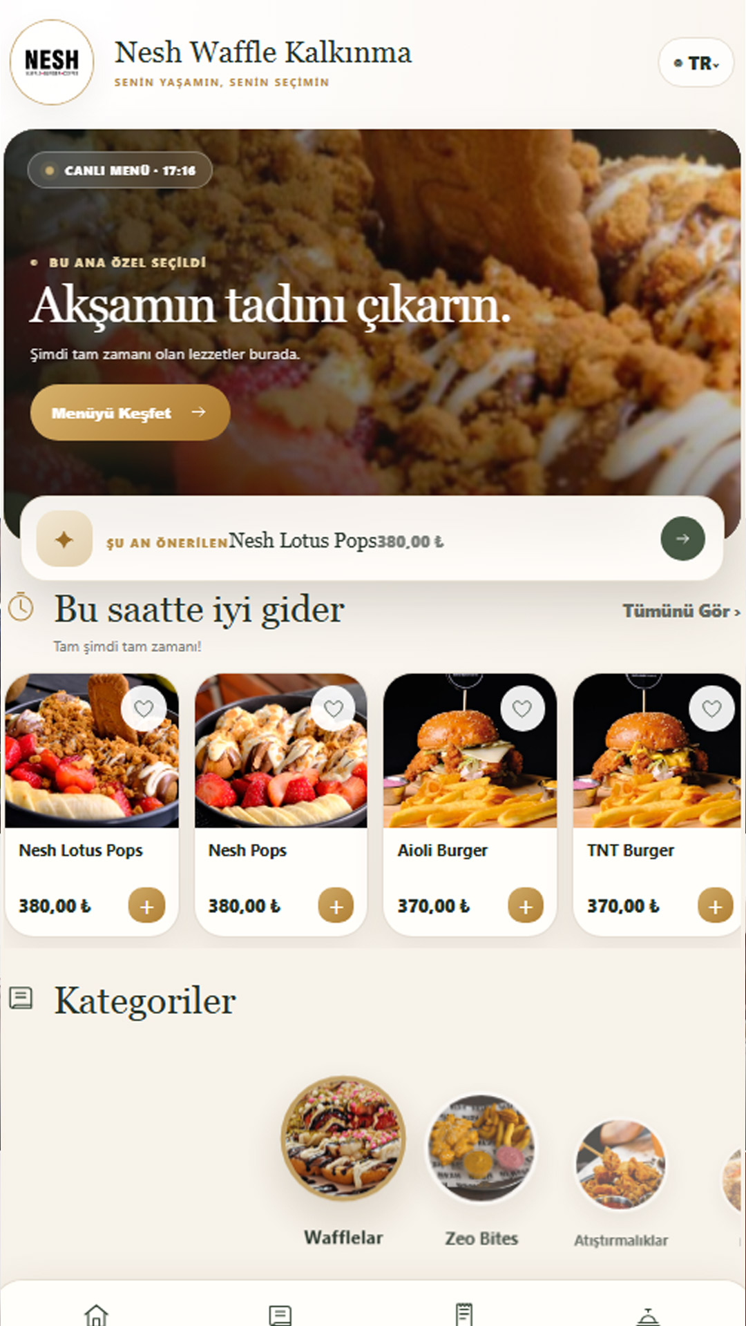 Akıllı ana sayfa örneği