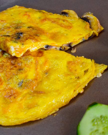 Mantarlı Mısırlı Omlet